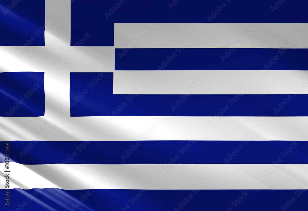 Greece flag waving in the wind Greece flag waving in the wind