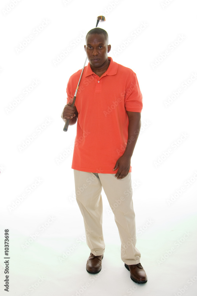 Man With Golf Club Man With Golf Club