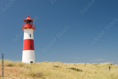 Small lighthouse on the island sylt  germany