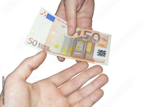 Giving money