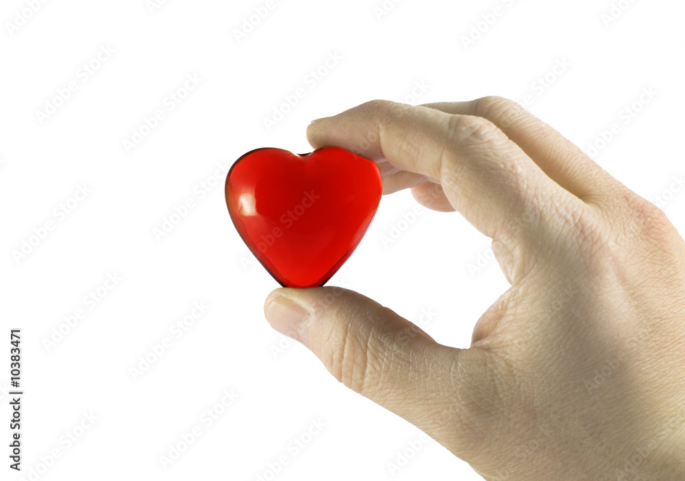 Showing a red heart Showing a red heart