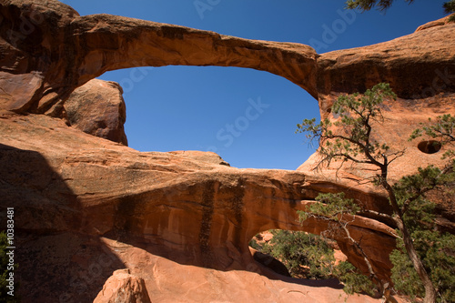 Der Double-O-Arch im Arches National Park in Utah
