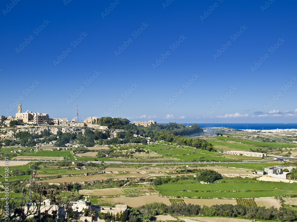 Mtarfa heights and surrounding landscape