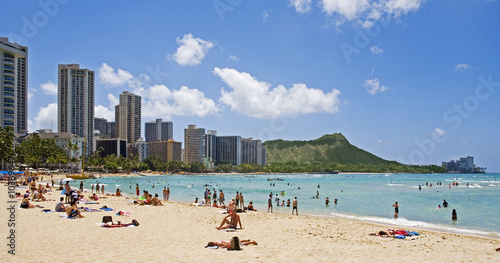 waikiki beach on Oahu, Hawaii