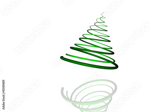 Design Element: Christmas Tree Illustration Isolated