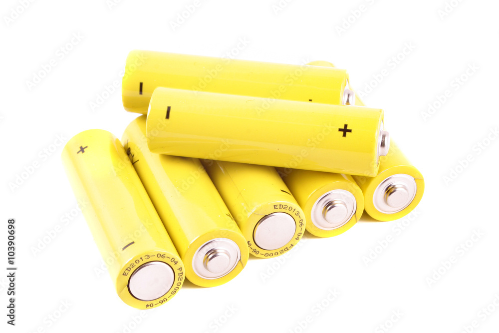 batteries showing the positive and negative signs