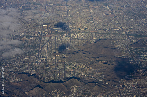 Obraz na plátně Aerial of Phoenix Arizona urban sprawl