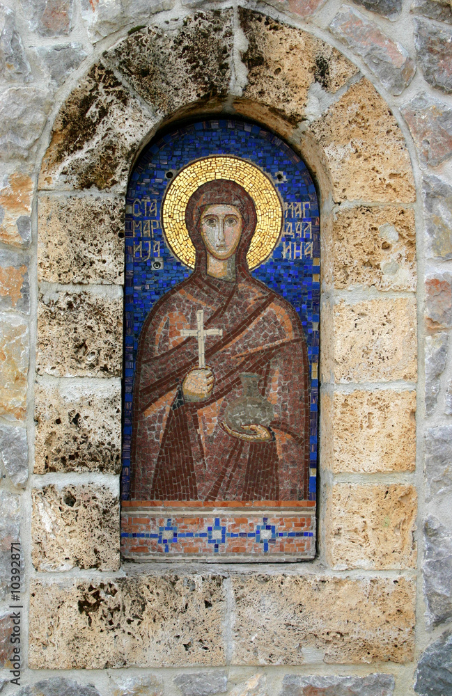 Saint Marija Magdalena mosaic fresco