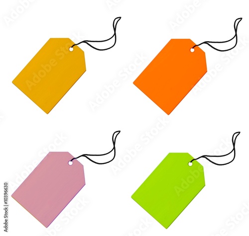 Price tags isolated