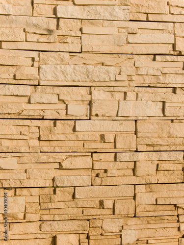 Wall from a wild decorative stone