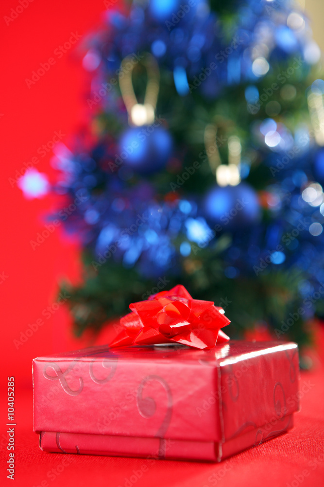 Christmas tree with decorations and gifts. Christmas tree with decorations and gifts.