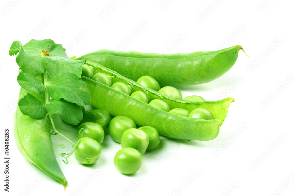 peas isolated on white background macro close up peas isolated on white background macro close up