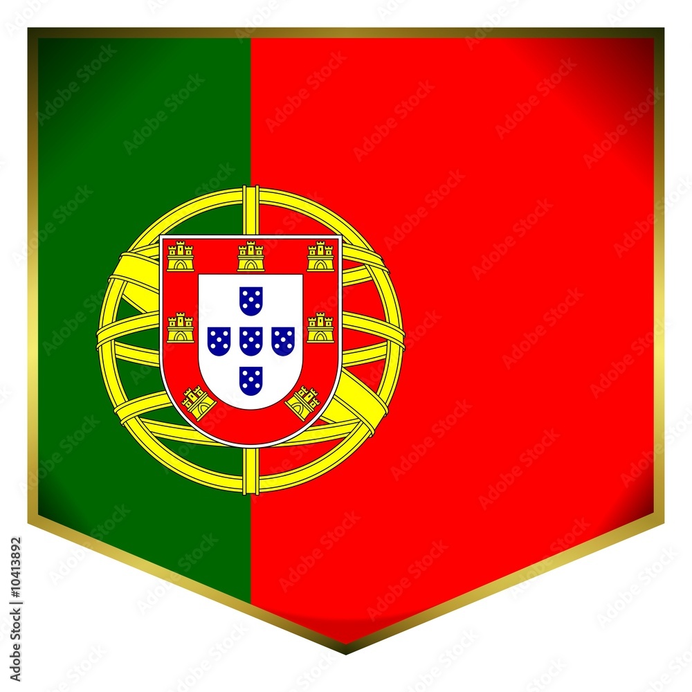 drapeau ecusson portugal flag