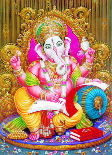 Obraz na plátně indian god ganesh ji
