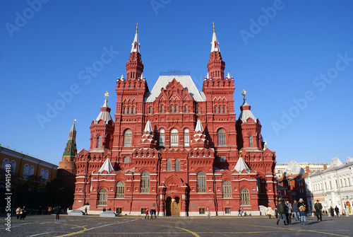 Historical museum and Red Square in Moscow, Russia