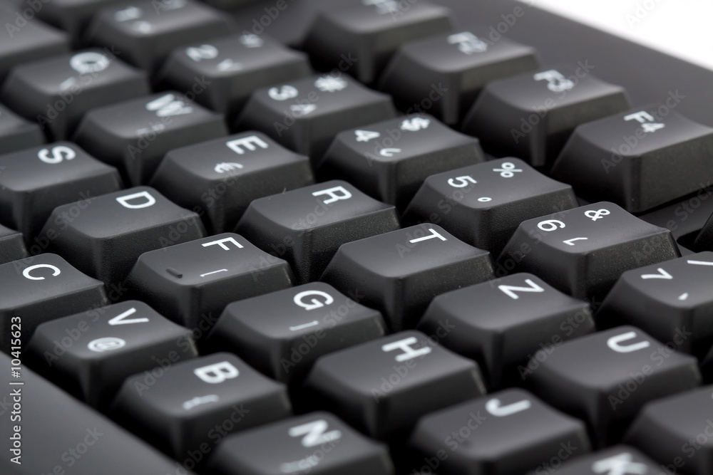 macro shoot of black computer keyboard macro shoot of black computer keyboard