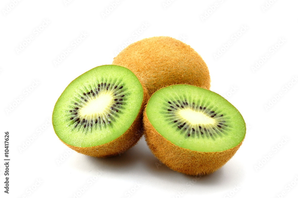 healthy green kiwi fruit isolated on white background healthy green kiwi fruit isolated on white background