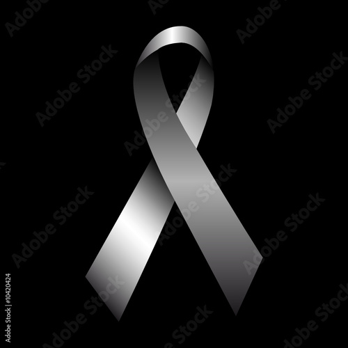 Aids Schleife Grau - Symbol für Solidarität