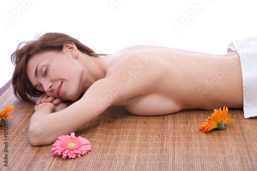 massage and body care concept at the spa