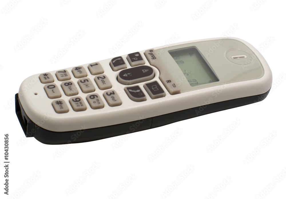 Wireless phone, isolated on a white background