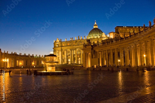 Vatican city at night