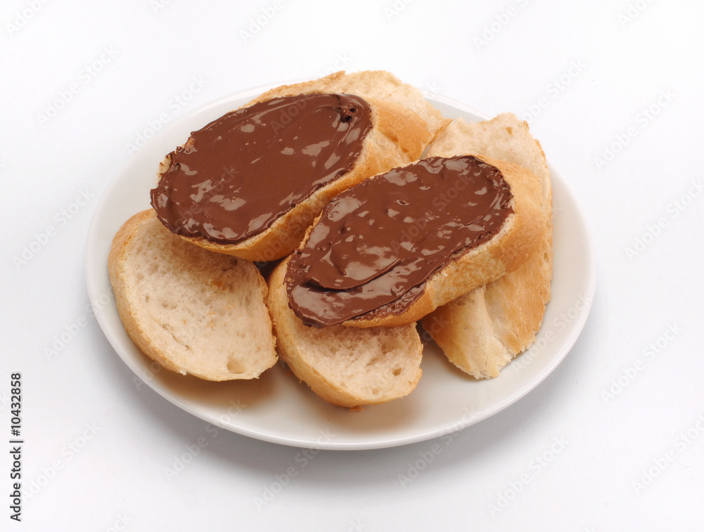chocolate puree with bread