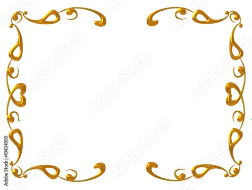 goldene Umrahmung