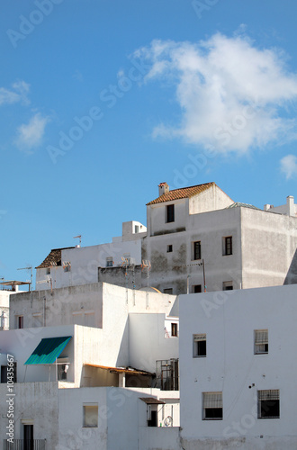 Tightly packed pueblo in Spain that is in need of repair