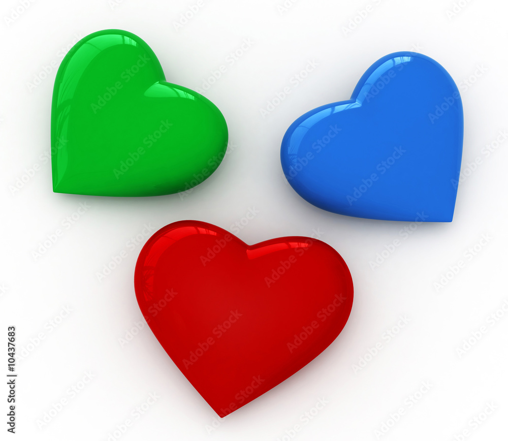 3d render of red heart for St. Valentine 3d render of red heart for St. Valentine