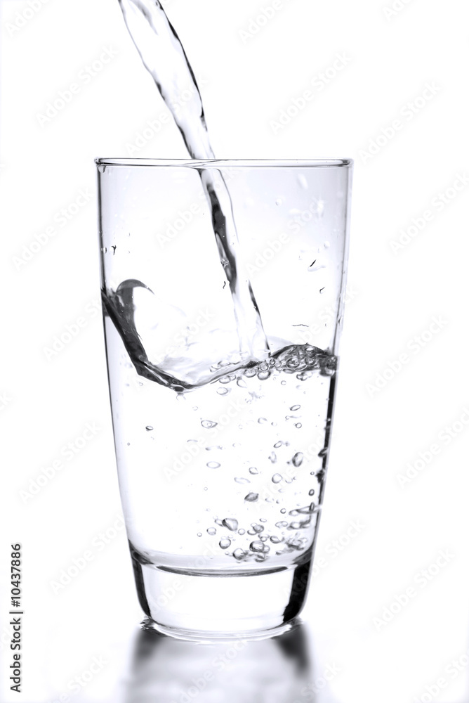 a simple glass of water on white a simple glass of water on white