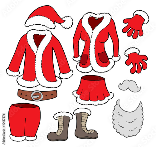 Santa Clauses clothes collection