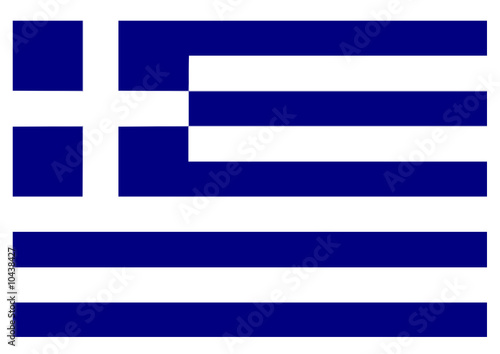 Greece flag isolated vector illustration