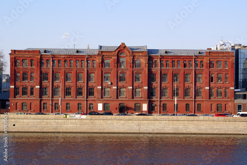 Red brick factory in the center of Moscow, Russia
