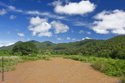 Pai river, Northern Thailand, after heavy rain