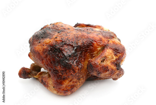 fried chicken isolated on white