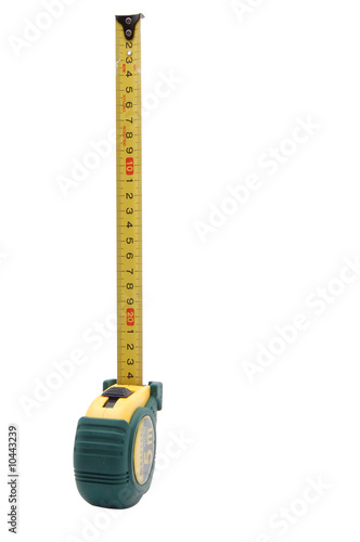 The measuring tool a roulette isolated on a white background