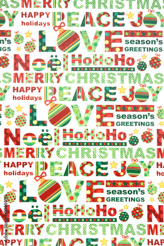Fototapeta Naklejka Na Ścianę i Meble -  Colorful holiday Christmas wrapping paper background