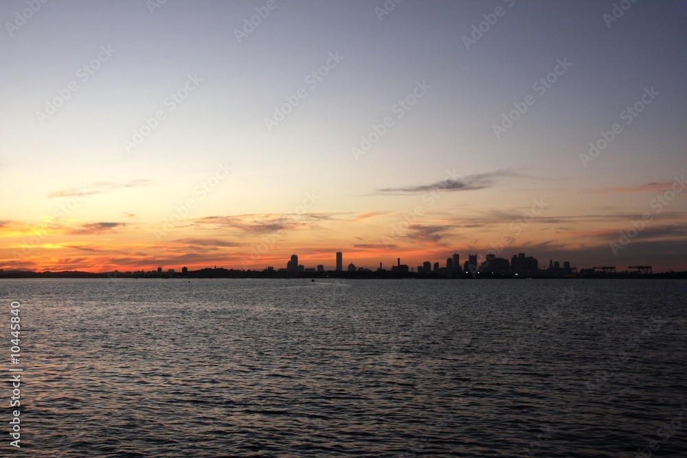Naklejka premium Boston tramonto