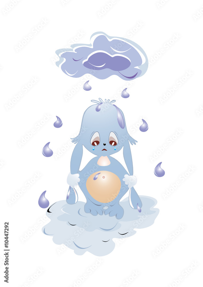 Crying bunny Crying bunny