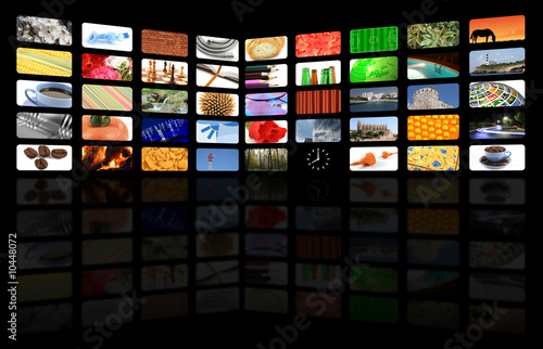 multimedia lcd television background