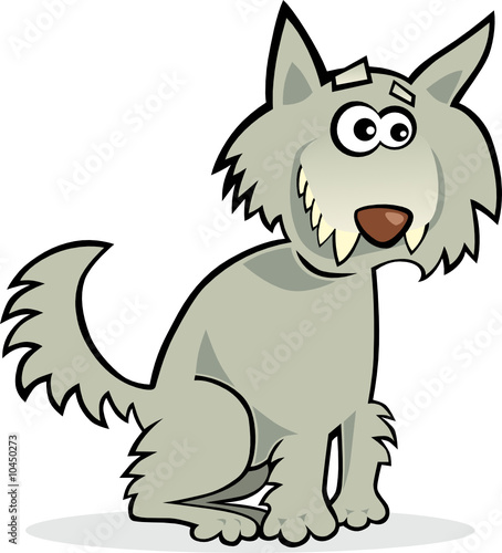 illustration of funny wolf