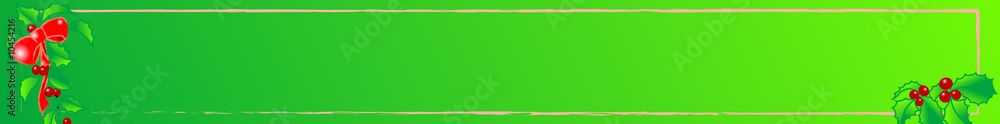 Christmas and new year banner with holly and frame Christmas and new year banner with holly and frame