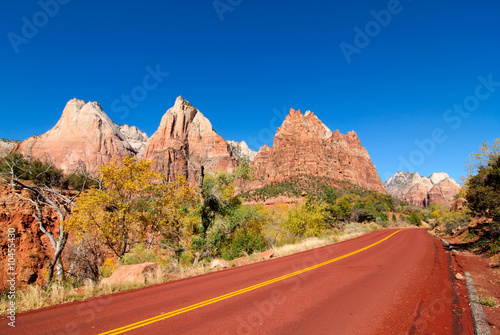 Court of the Patriarchs in Zion National Park photo