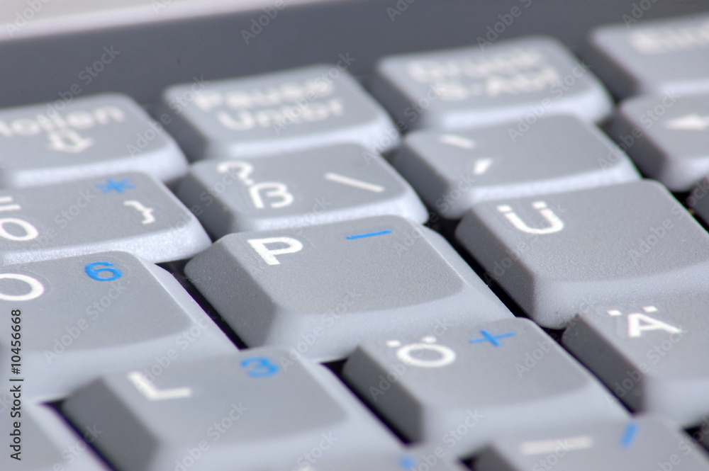 gray keyboard of a business laptop computer gray keyboard of a business laptop computer