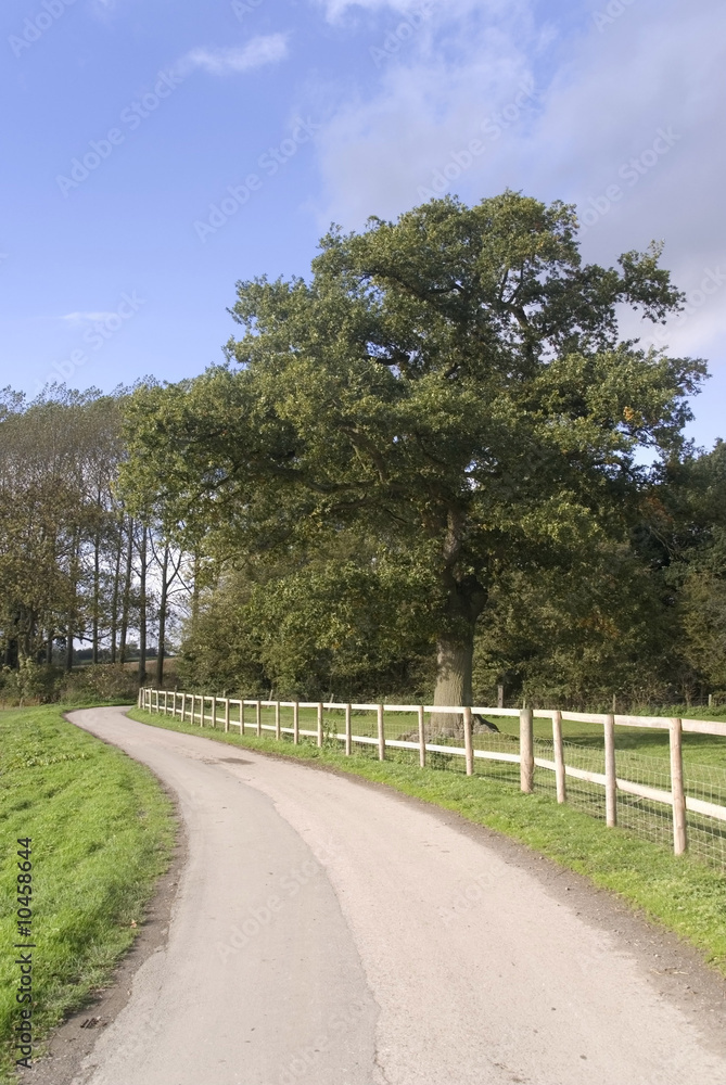 country lane umberslade warwickshire midlands england uk