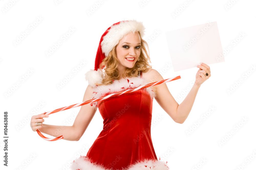 Template - Sexy pin up Mrs Santa Claus copyspace Template - Sexy pin up Mrs Santa Claus copyspace