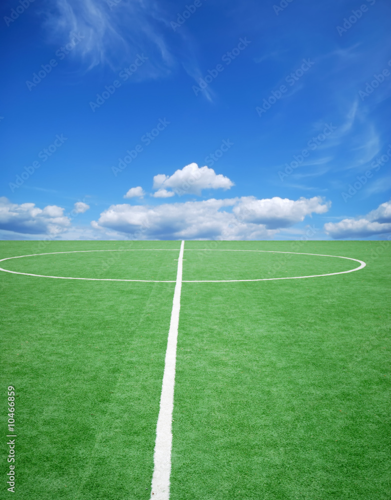 Fototapeta premium football grass background in light and shadow