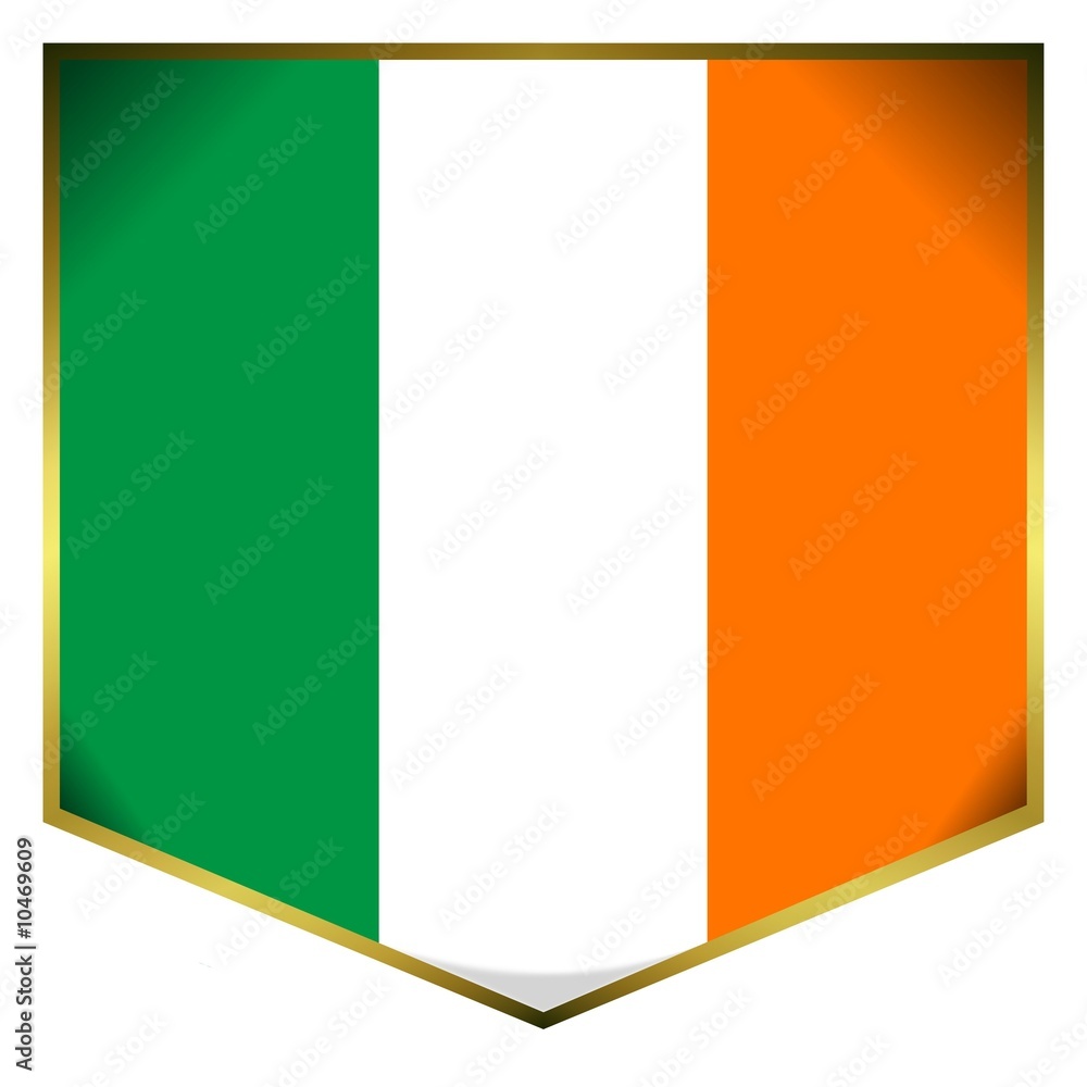 drapeau ecusson irlande irelande irish flag drapeau ecusson irlande irelande irish flag