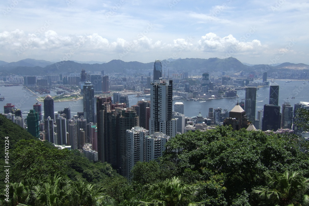Fototapeta premium Hong kong from Victoria Peak