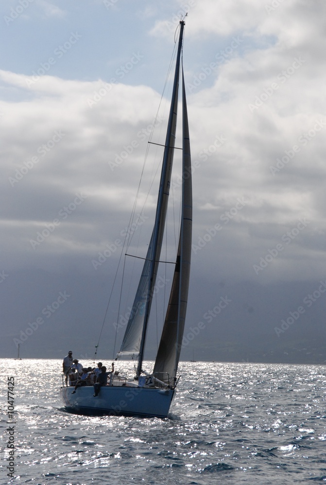 Naklejka premium ombre d'un bâteau 2